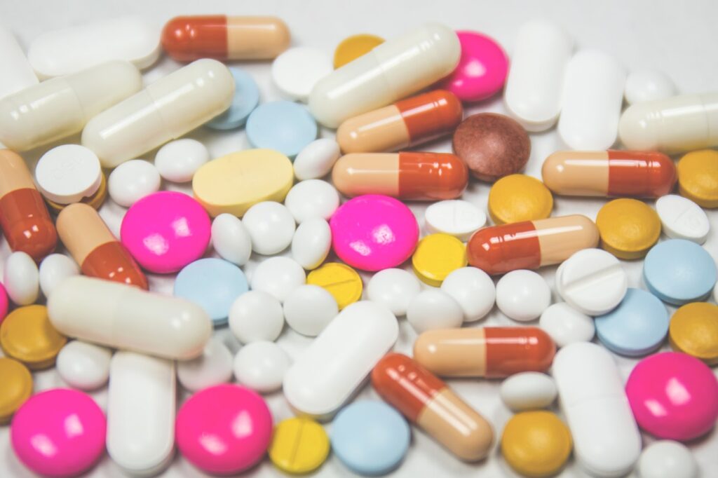 Prescription medication at a pharmacy